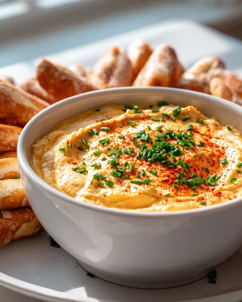 Alkoholfreier Rinderbrühe Käse Dip mit Senf & Gewürzen! – Schritt 2
