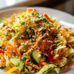 Asiatischer Chinakohl Salat: Frisch, knusprig & Sesam-Dressing