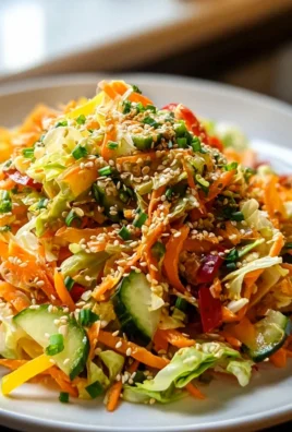 Asiatischer Chinakohl Salat: Frisch, knusprig & Sesam-Dressing
