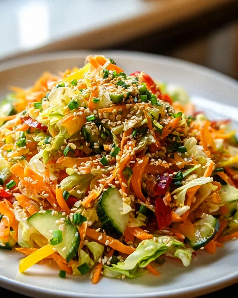 Asiatischer Chinakohl Salat: Frisch, knusprig & Sesam-Dressing – Schritt 1