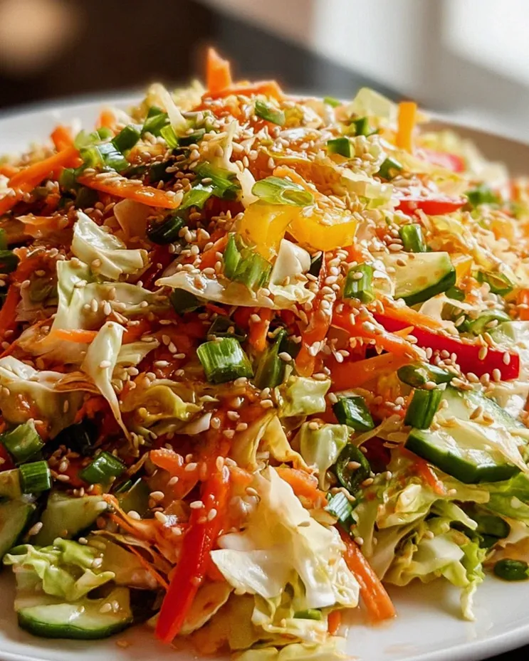 Asiatischer Chinakohl Salat: Frisch, knusprig & Sesam-Dressing – Schritt 2