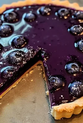 Blaubeer-Ganache-Tarte mit weißer Schokolade
