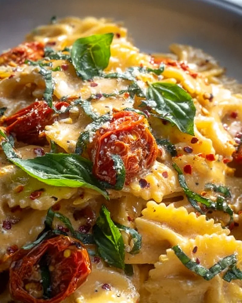 Creamy Tuscan Slow Roasted Tomato Pasta