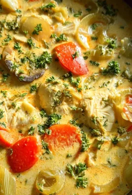Currysuppe mit Hähnchen