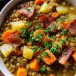 Einfache klassische Linsensuppe