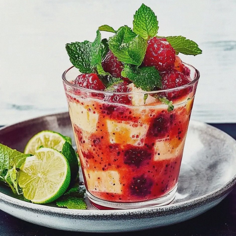 Erdbeer-Bowle Hugo mit Minze und Limette – Schritt 1