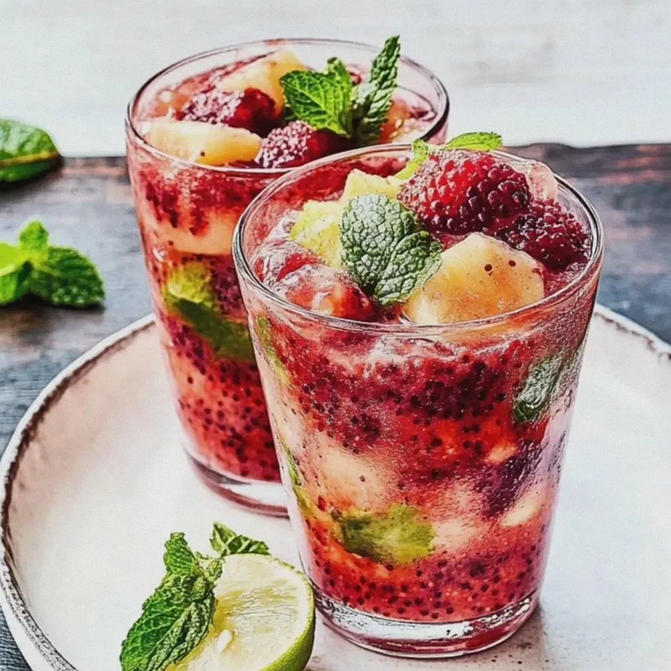 Erdbeer-Bowle Hugo mit Minze und Limette – Schritt 2