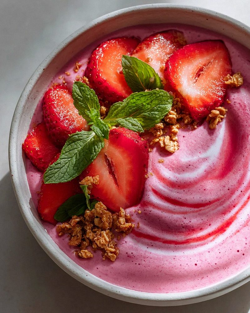 Erdbeer Swirl Smoothie Bowl: Das ultimative Sommer-Rezept