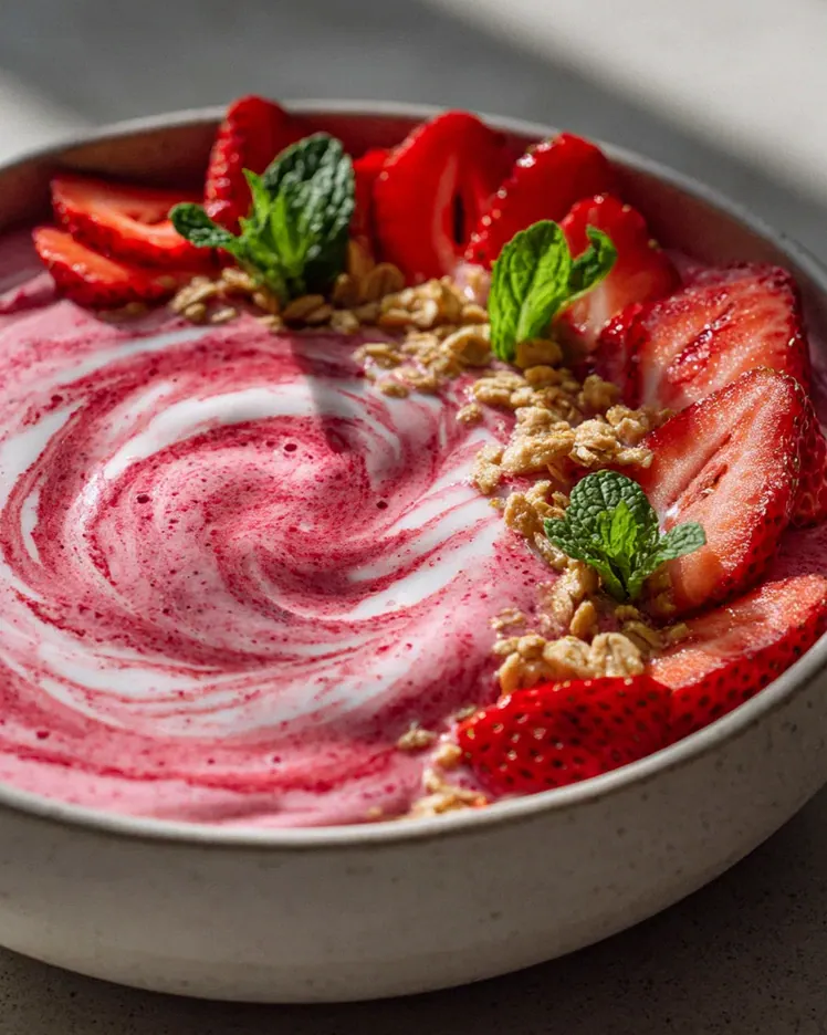 Erdbeer Swirl Smoothie Bowl: Das ultimative Sommer-Rezept – Schritt 2