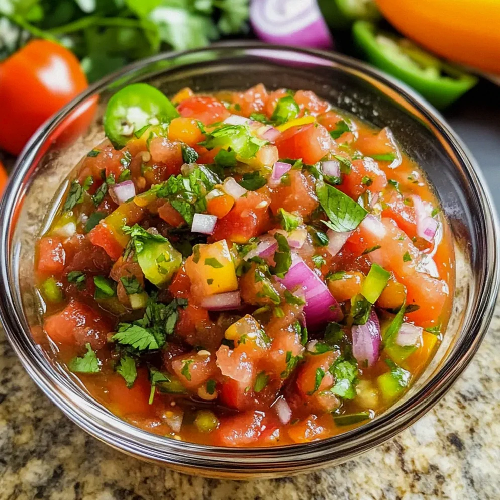 Frische Gartensalsa für den perfekten Sommersnack