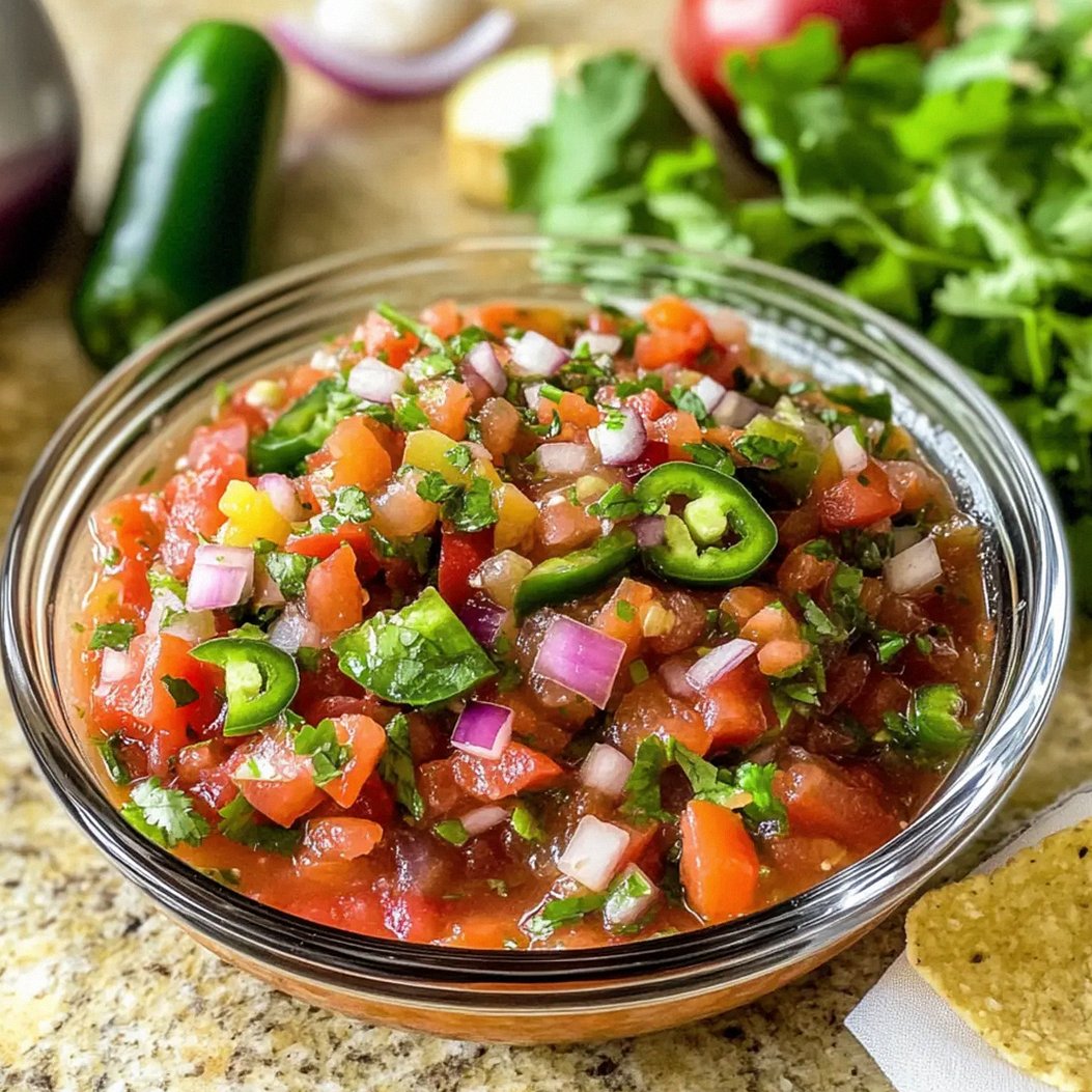 Frische Gartensalsa für den perfekten Sommersnack – Schritt 1