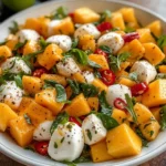 Frischer Mango-Mozzarella-Salat für den Sommer
