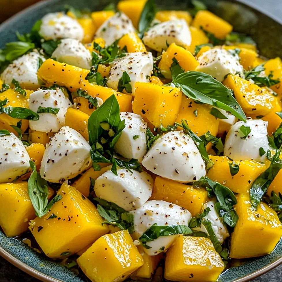 Frischer Mango-Mozzarella-Salat für den Sommer – Schritt 2