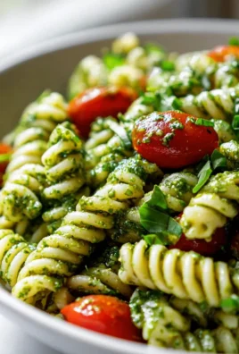 Frischer Pesto Nudelsalat mit Kirschtomaten – Perfekt für Sommer
