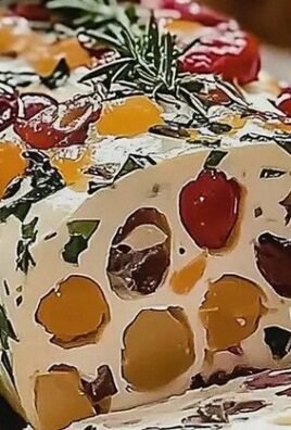 Frischkäserolle Antipasto einfache Feiertagsleckerei