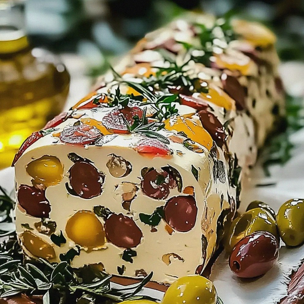 Frischkäserolle Antipasto einfache Feiertagsleckerei – Schritt 1