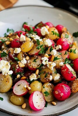 Gerösteter Radieschensalat mit Perlzwiebeln genießen