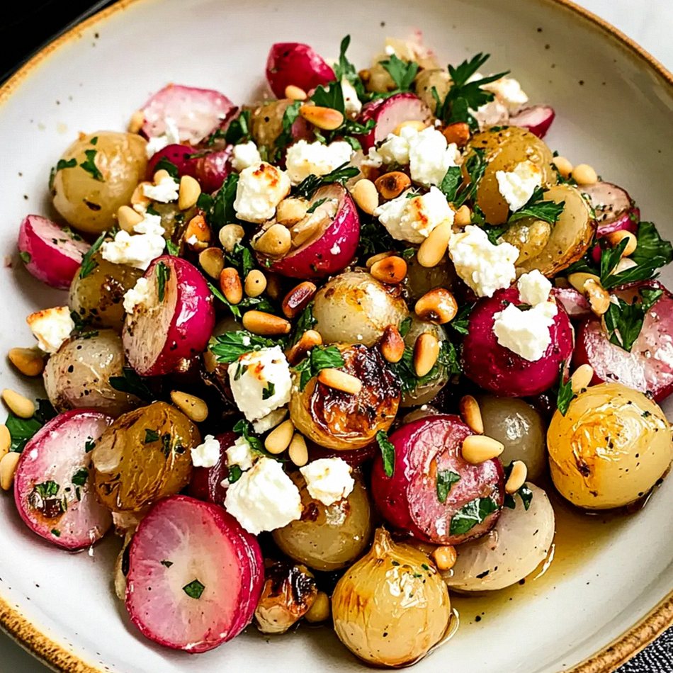 Gerösteter Radieschensalat mit Perlzwiebeln genießen – Schritt 1
