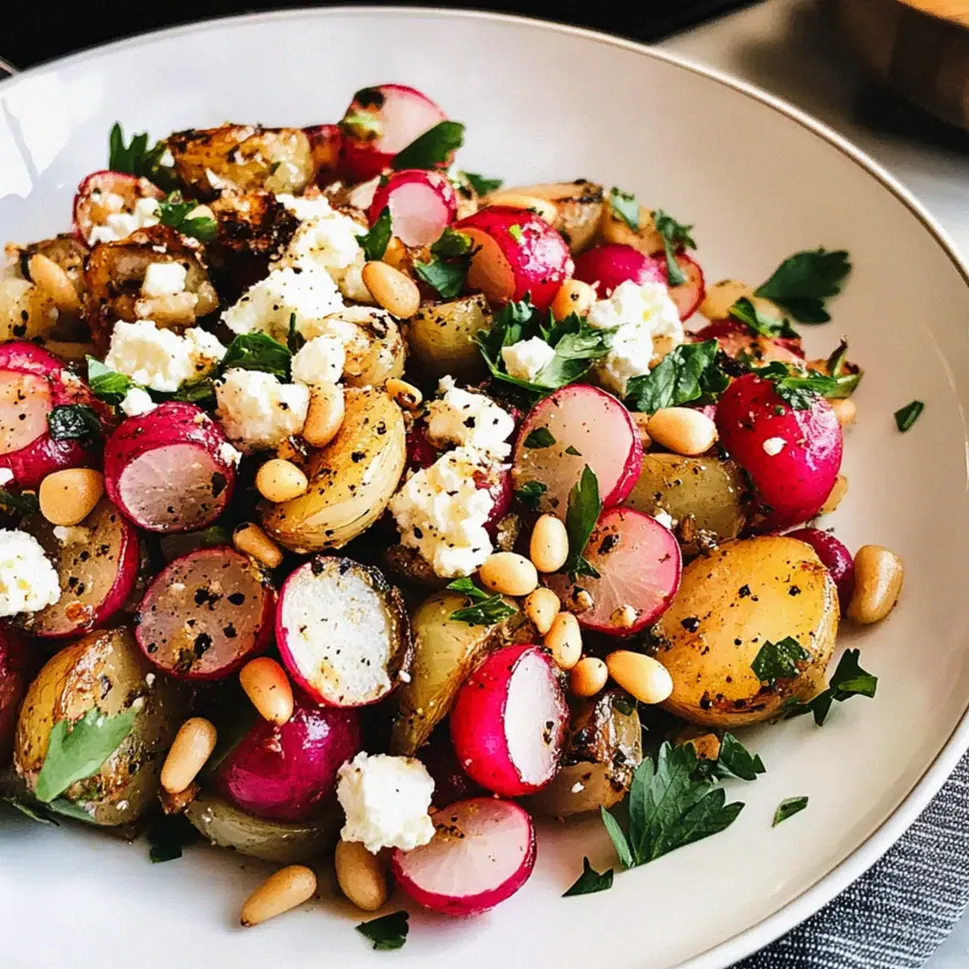 Gerösteter Radieschensalat mit Perlzwiebeln genießen – Schritt 2