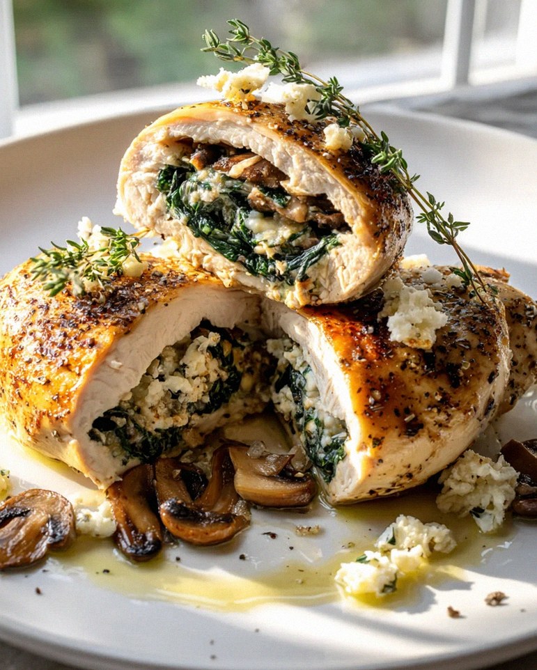 Gesunde Pilz-Gefüllte Hähnchenbrust: Lecker & Einfach Rezept – Schritt 2