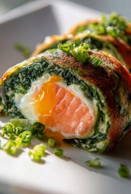 Goldene Spinat-Lachs-Rolle