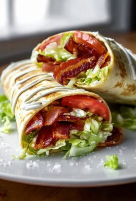 Gourmet Rindfleisch-BLT Wraps mit Geheimsauce
