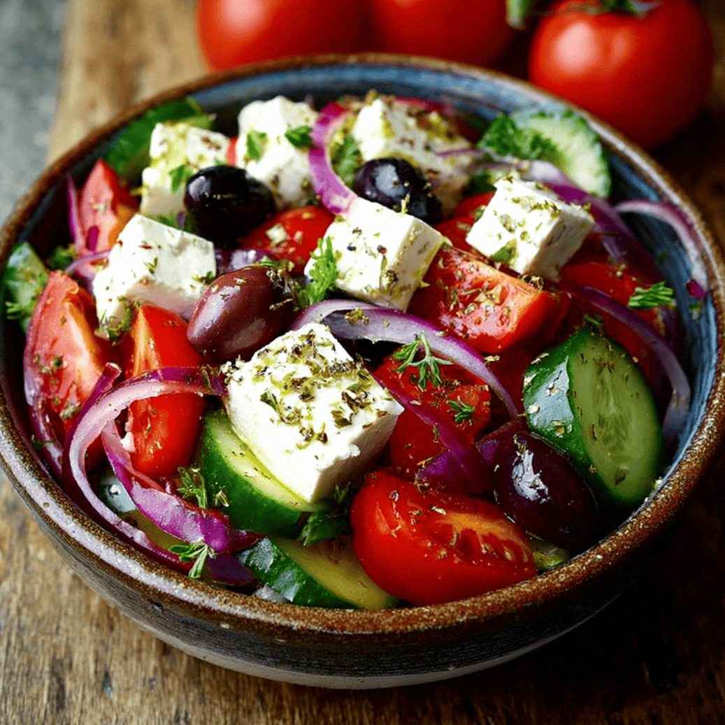 Griechischer Bauernsalat in 15 Minuten