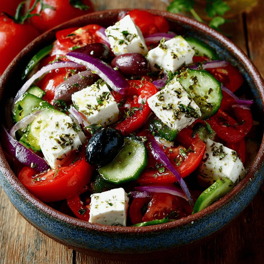 Griechischer Bauernsalat in 15 Minuten – Schritt 1