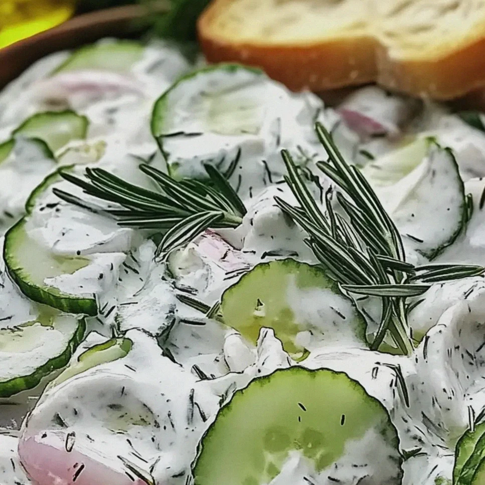 Gurkensalat mit cremigem Dressing ganz einfach zubereiten – Schritt 2