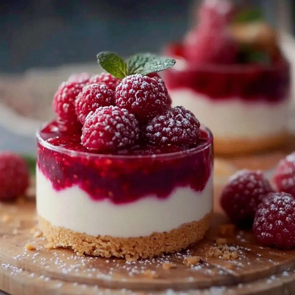 Himmlisches Spekulatius Dessert mit Himbeeren zum Verlieben