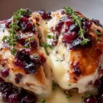 Impressive Cranberry Brie Stuffed Chicken