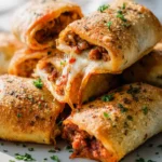 Irresistible High Protein Beef turkey pepperoni Pizza Rolls Rezept
