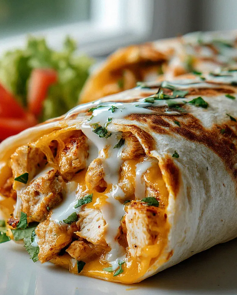 Käse Knoblauch Hähnchen Wraps – Leckeres Rezept für jeden Tag!