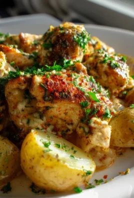 Knoblauch-Parmesan-Hähnchen mit Kartoffeln – Schnell & Lecker!