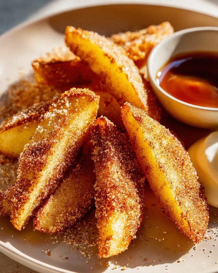 Knusprige Air Fryer Apfel-Pommes: Süßer Snack leicht gemacht!