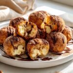 Knusprige Churro Käsekuchen-Bites aus der Heißluftfritteuse