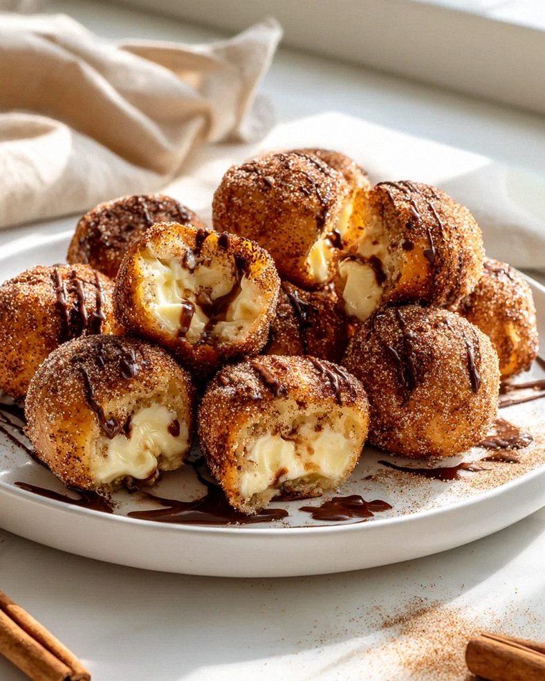 Knusprige Churro Käsekuchen-Bites aus der Heißluftfritteuse – Schritt 1