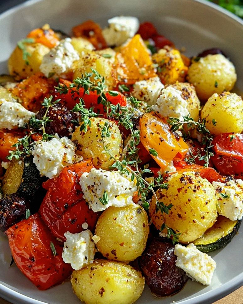 Knusprige Feta Kartoffeln Ofengemüse: Schnell & unglaublich lecker!