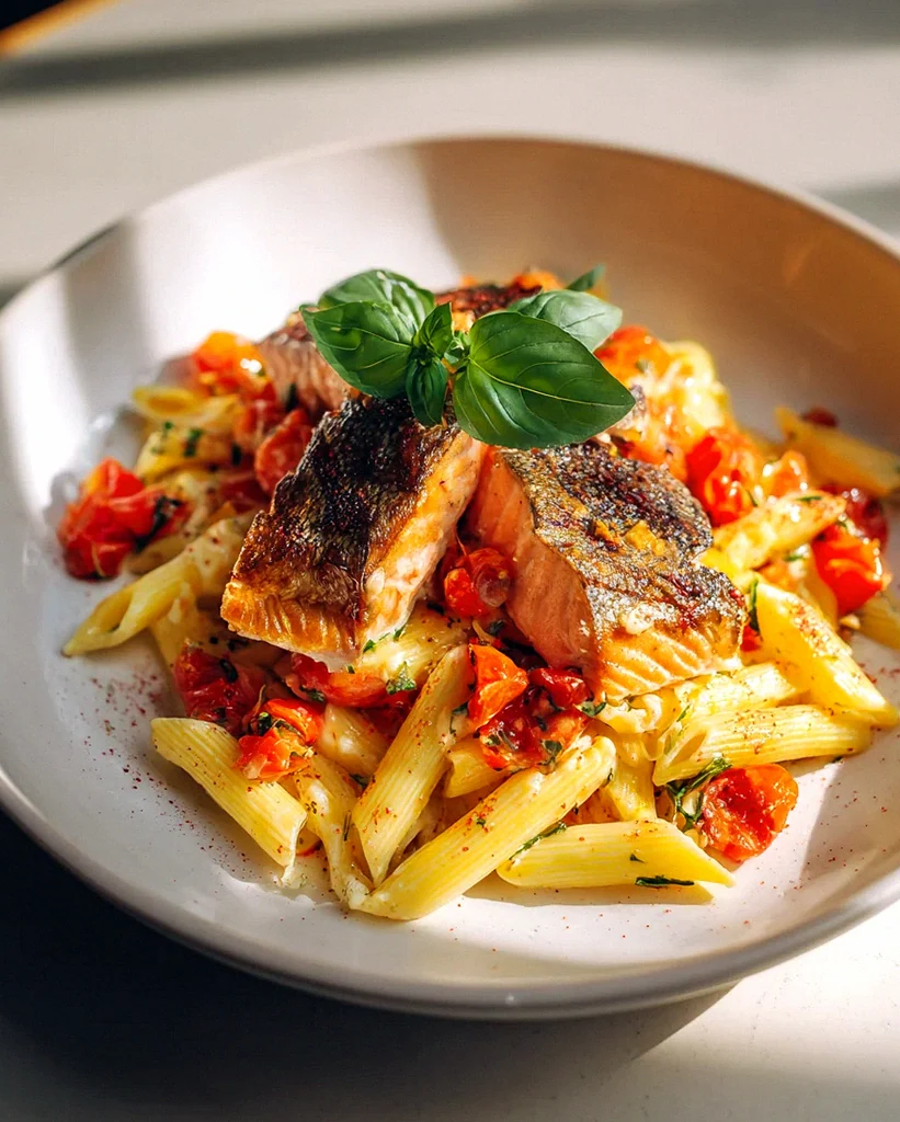 Köstliche Ofen Lachs Pasta mit Tomaten – Perfekt für jeden Tag – Schritt 1