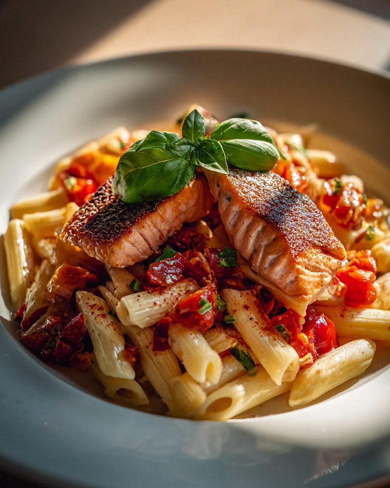 Köstliche Ofen Lachs Pasta mit Tomaten – Perfekt für jeden Tag – Schritt 2