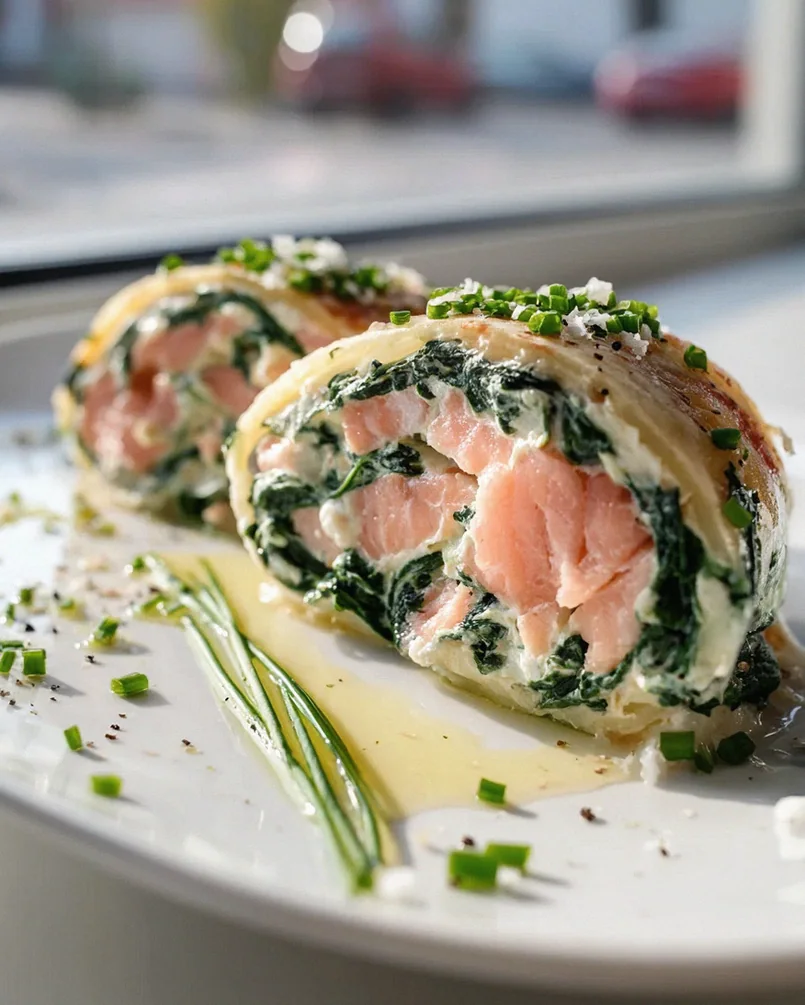 Köstliche Spinat-Lachs-Kartoffelrolle – Schritt 2
