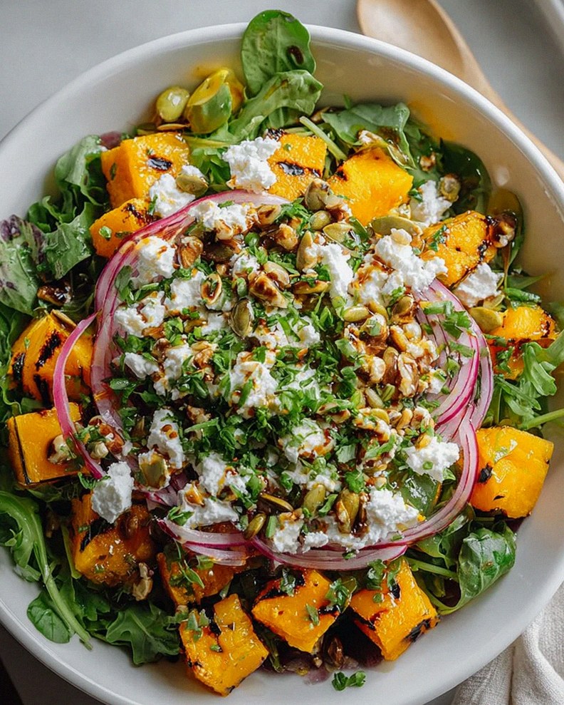 Kürbiskern Ziegenkäse Kastanien Bowl – Gesund & Lecker!