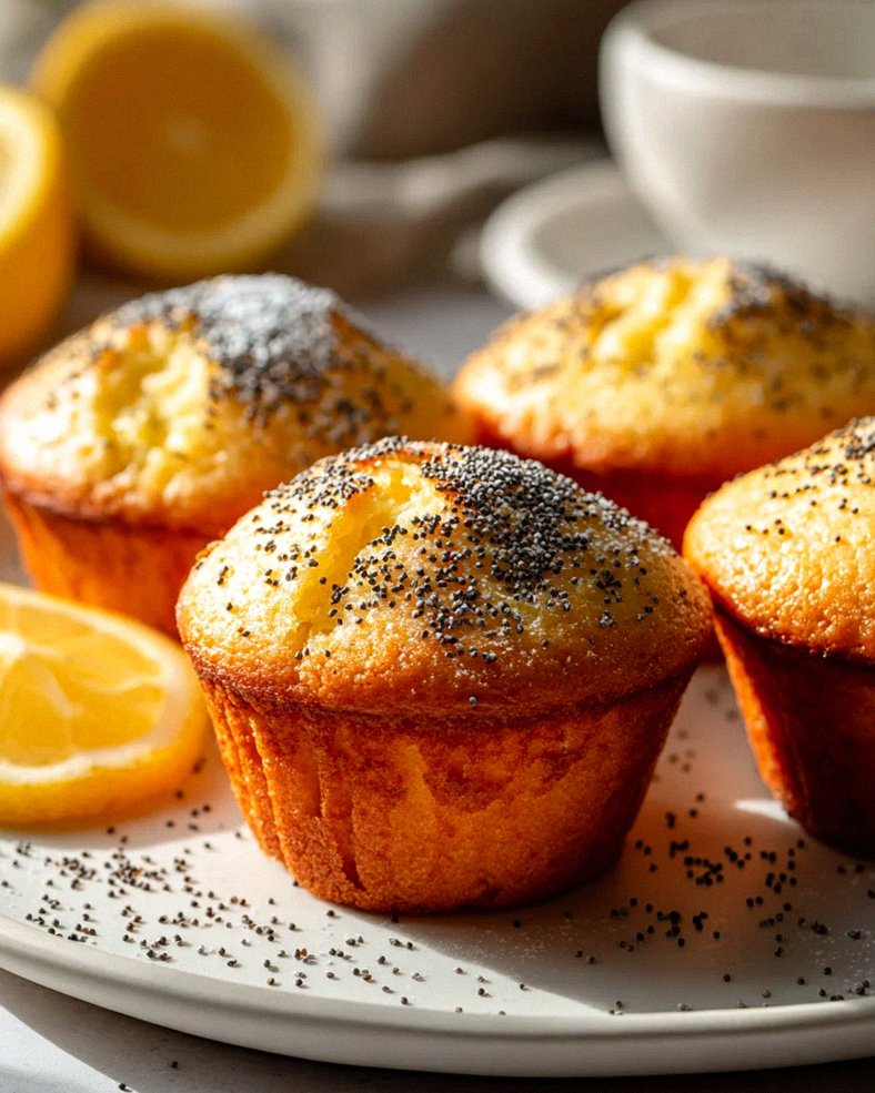 Lemon Poppy Seed Frühstücksmuffins – Frisch & lecker!