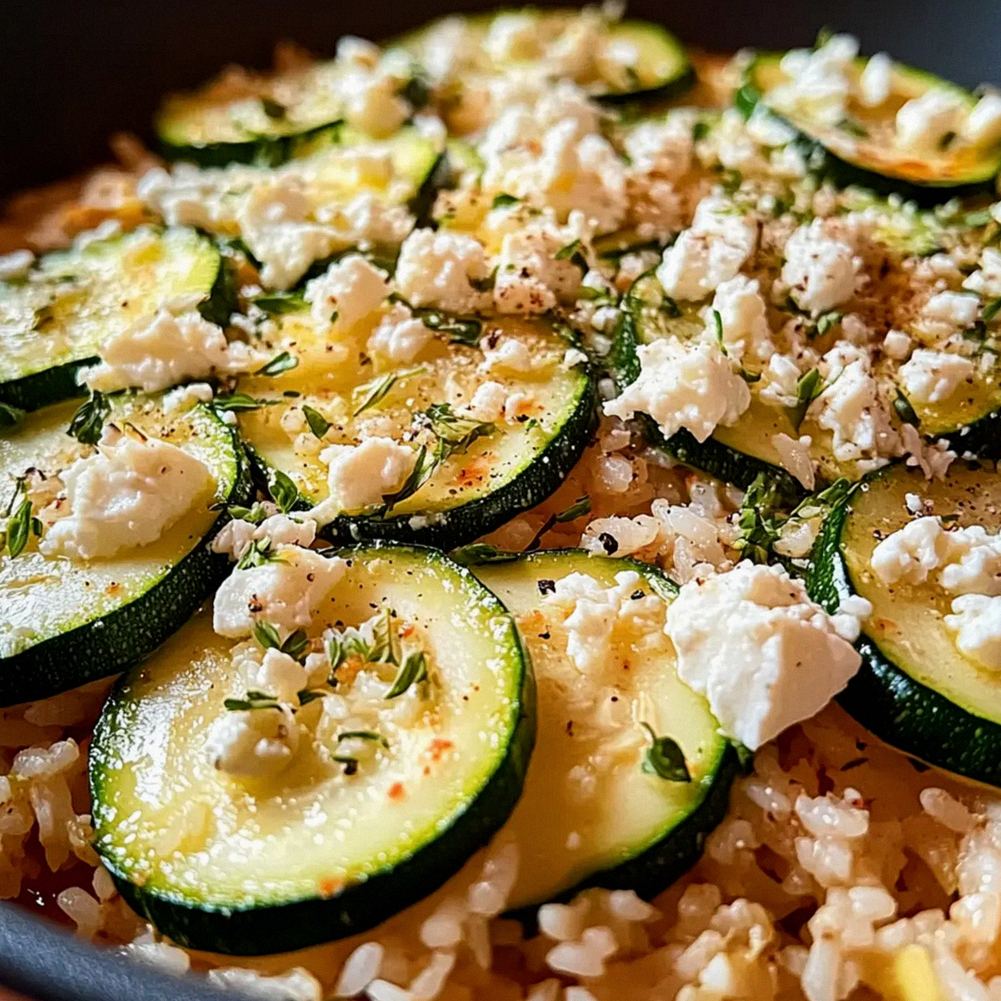 Mediterrane Zucchini-Reis-Pfanne mit Feta für Genießer – Schritt 2