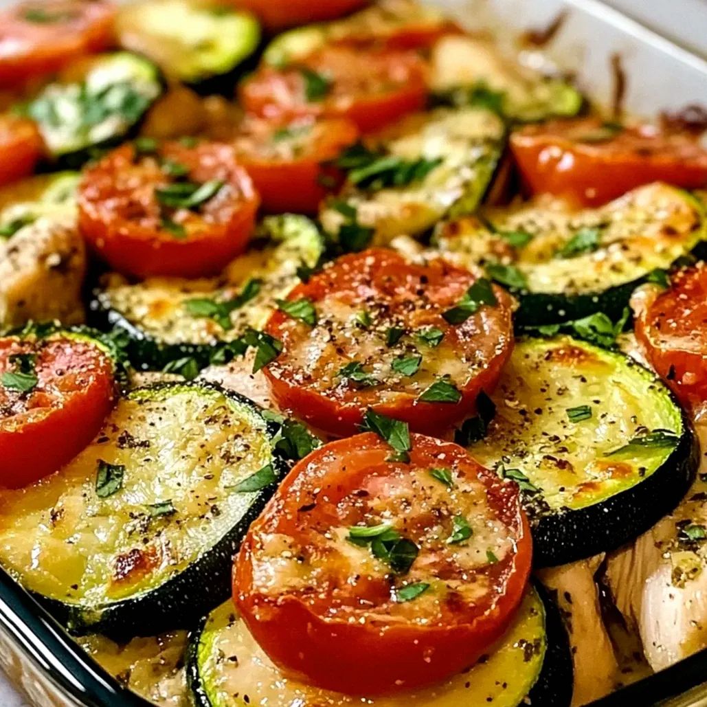 Mediterraner Hühnchen Zucchini Auflauf leicht gemacht – Schritt 2