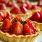 Mini-Erdbeertörtchen mit buttrigem Mürbeteig