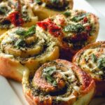Pizzaschnecken Mit Pesto Und Mozzarella