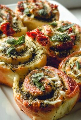 Pizzaschnecken Mit Pesto Und Mozzarella