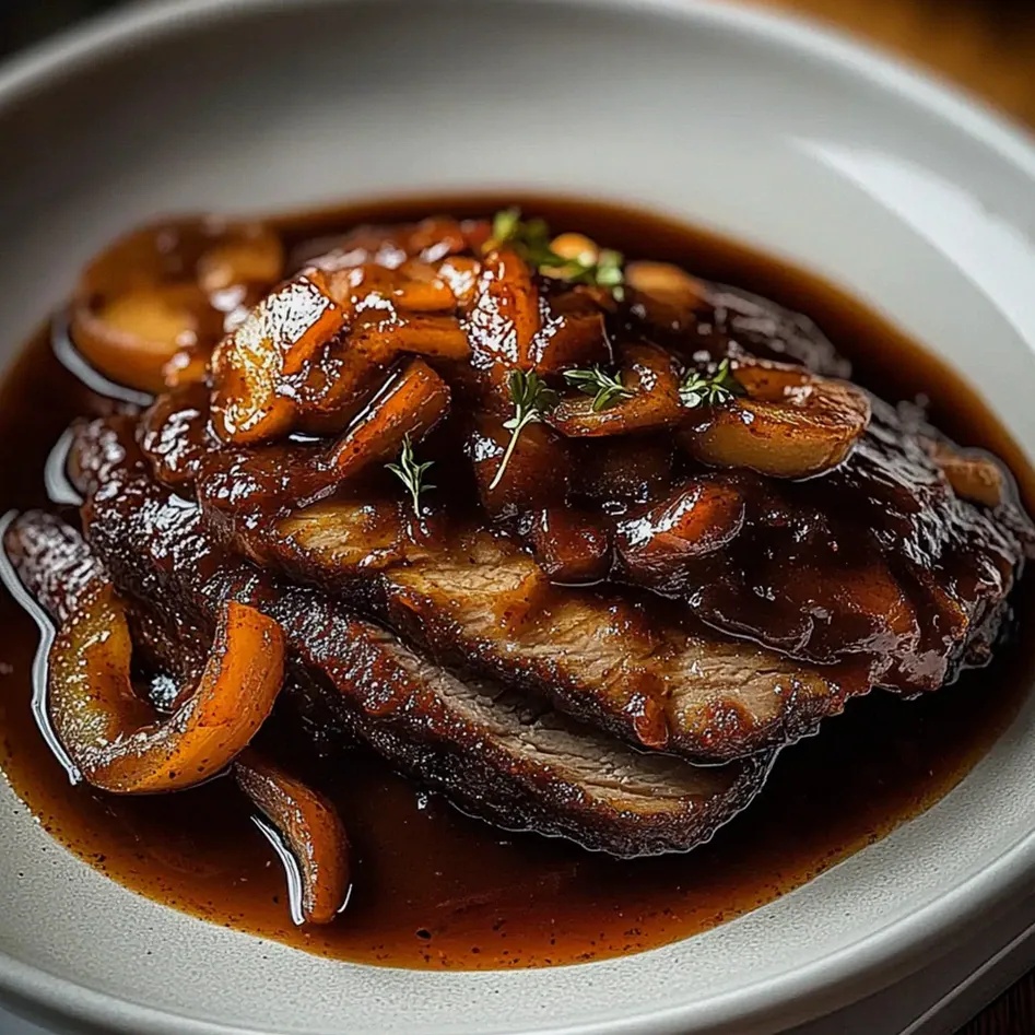 Rinderbrust in Balsamico-Zwiebelsauce – Schritt 1