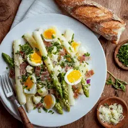 Spargelsalat mit Putenschinken und Ei – Schritt 2